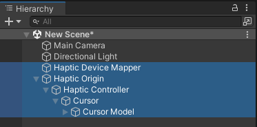 Haptic Rig 的层次结构