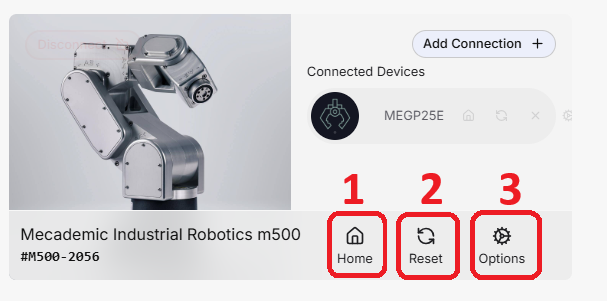 mecademic 的选项