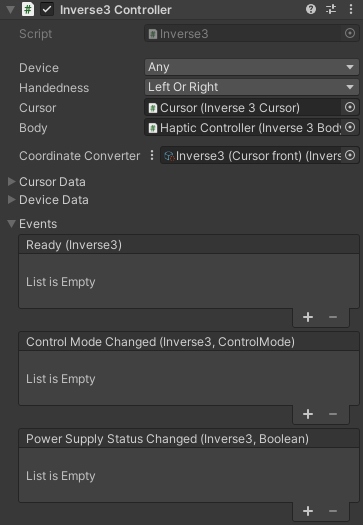 inverse3 控制器编辑器
