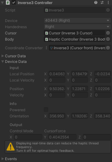 inverse3-控制器运行时间